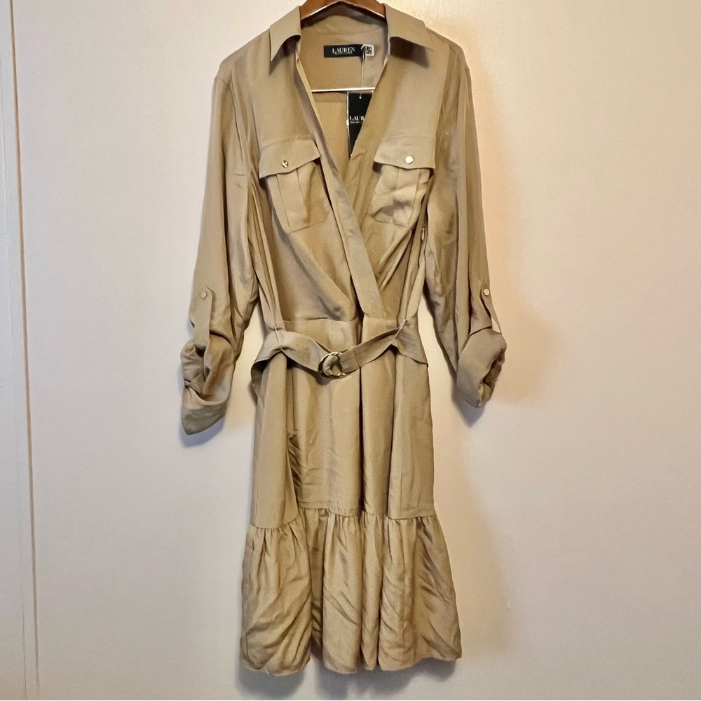 Lauren Ralph Lauren Beige Dress with Belt